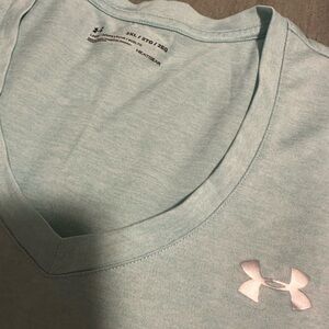 Under Armour Sky Blue V-Neck Tee